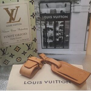 Louis Vuitton Tan Leather Key & Card Holder Set